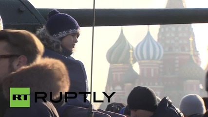 Russia: Soviet military equipment features in Red Square commemorative march