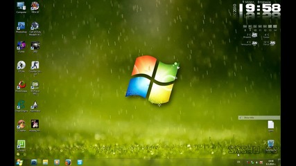 Как да си центрираме иконите на таскбара при windows 7 ;]