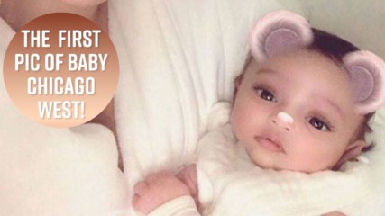 Kim K finally shares first photo of baby Chicago