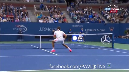 Novak Djokovic vs Roger Federer Highlights Us Open 2015 Final