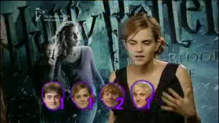 Interview for Harry Potter and the Half - blood Prince - Dan , Emma, Rupert and Tom 