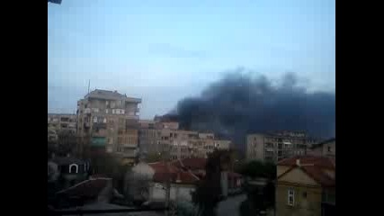Пожарът в град лом 