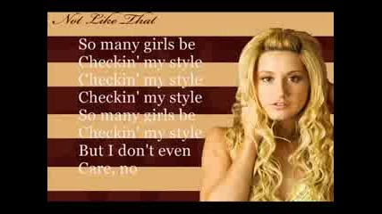Ashley Tisdale - Not Like That (karaoke Version)