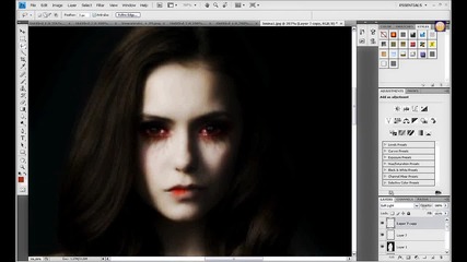 Nina Dobrev Vampire Transformation (my 1st time ever doing somethin like that) 