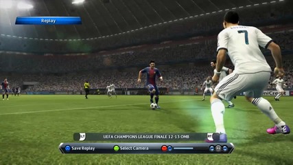 Pes 2013 | гол от воле на Меси срещу Реал Мадрид |hd|