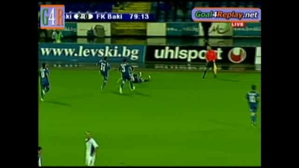 5.8.2009 Левски - Фк Баку 2 - 0 гол на Георги Христов Шл 3 пр.кръг