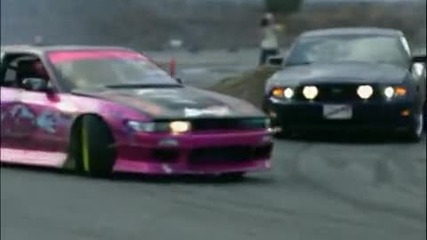 Japanese Drifting Mustangs