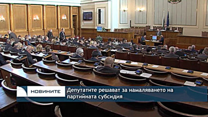 Депутатите решават за намаляването на партийната субсидия