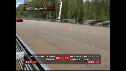 Dodge Challenger vs Mercedes Cl65 Amg 