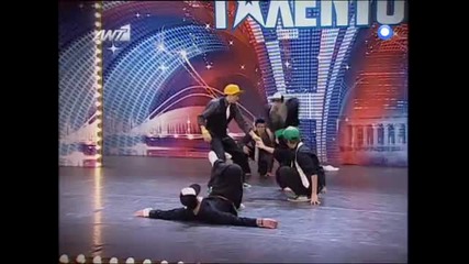 L.a.b Boys ( Breakdance ) » Ellada exeis Talento - 1 Greece Got Talent Show 19 03 2010