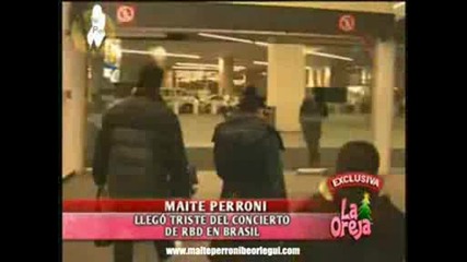 Maite Perroni Regresa Triste De Brasil