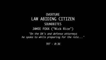 Law Abiding Citizen - Jamie Foxx Interview 