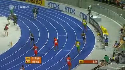 Usain Bolt 9.58 100m New World Record Berlin 
