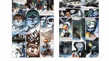 комикс : приказката Снежната кралица по Х. К. Андерсен # The Snow Queen - comic book fairy tale