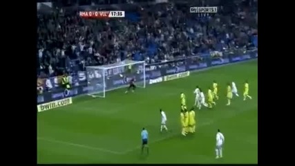 Cristiano Ronaldo Amazing Free Kick Goal Vs Villareal 