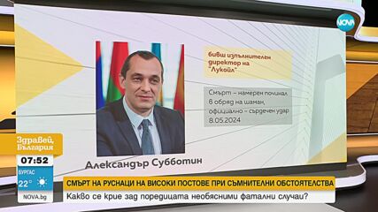 Какво се крие зад поредицата неизяснени смъртни случаи на високопоставени руснаци в Москва