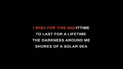 Nightwish - Sleeping Sun ( karaoke )
