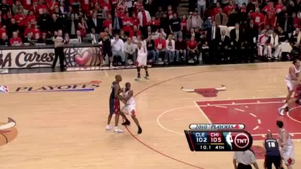 Nba Playoffs 2010 First Round: Game 3 - Chicago Bulls 108 - 106 Cleveland Cavaliers [highlights]