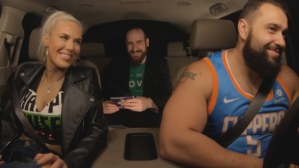 Lana and Rusev argue over who is messier on WWE Ride Along (WWE Network Exclusive)