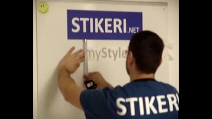 Монтаж на стикери