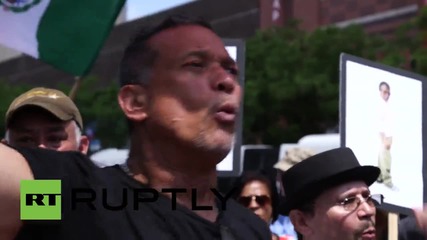 USA: "Free Oscar Lopez!" rally hits Harlem