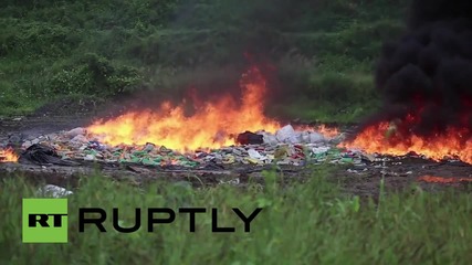 Panama: 10.9 tonnes of drugs goes up in smoke