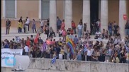 In Athens, Flag-Waving Greeks Rally to Show Support for Euro