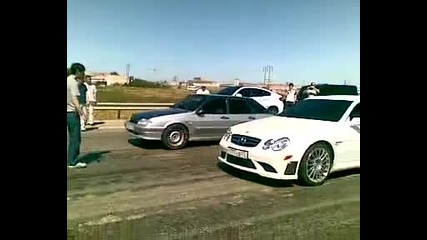 Руската сила - Лада vs Mercedes Clk63amg