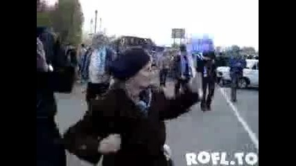 Руска Пияна Баба На Мач 