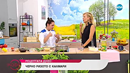 Рецептата днес: Черно ризото с калмари - На кафе (27.09.2018)