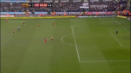 2011 - 01 - 22 Wolverhampton vs Liverpool 0 - 3 Torres (90+) 