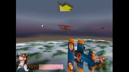 Crash Bandicoot 3 - Level 24 Mad Bombers - Crystal + Box Gem 