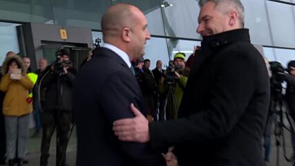 Румен Радев посрещна федералния канцлер на Австрия Карл Нехамер на летище „Пловдив“