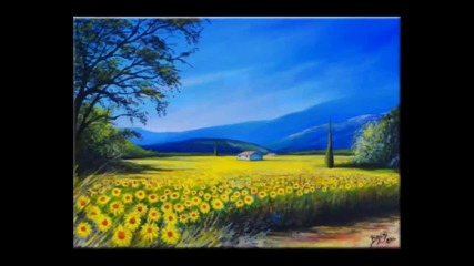 Sunflowers ... (painting) ... (music Giovanni Marradi)... ...