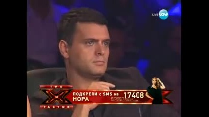 X - Factor България Нора Дончева 04 10 2011
