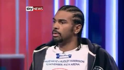 David Haye Vs Audley Harrison Fight - David Haye Defends Gang Rape Comment - [high Quality]
