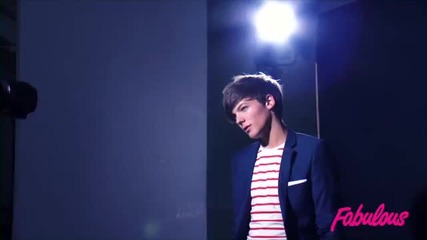 One Direction - Louis Tomlinson зад камерите на фотосесията за списание Fabulous