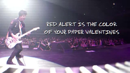 Green Day - Cigarettes and Valentines (lyric Video)