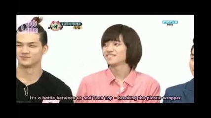 Really funny teen top game Breaking the plastic wrapper Hd