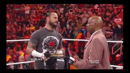 Wwe Raw 23.04.2012 Cm Punk пиян или не ?