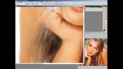 Рисуване На Britney Spears С Photoshop