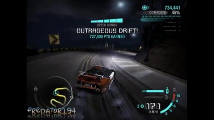 Need For Speed Carbon Моят Финален Дрифт за 2009 година 