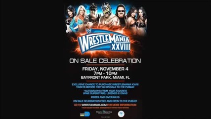 Wrestlemania 28 Official Theme Song - _invincible_ By Machin