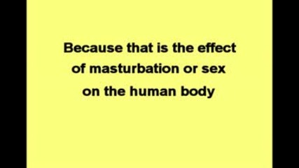 How masturbation damages the body Example part 2