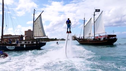 Страхотно водно забавление - pirate show in Aruba