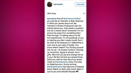 Chris Brown and Karrueche Tran get in Heated Social Media Battle