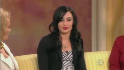 [hd] Demi Lovato Interview On The View 07 23 2009