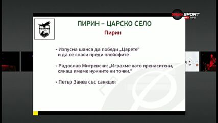 Пирин ще опита да си отмъсти на Царско село