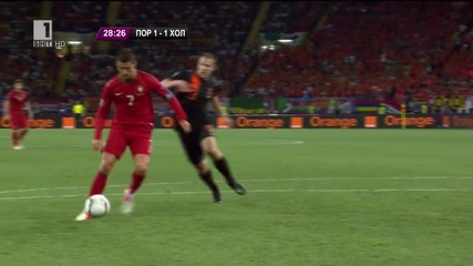 Евро 2012 – Portugal 2:1 Holland ( Гол на Роналдо )