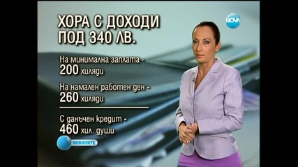 Държавата ще връща данъците на хората с доход до 340 лева